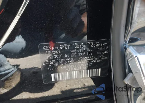 2024 Genesis G90 3.5T E-Sc Awd z USA, uszkodzony, nr VIN KMTFC4SD9RU041517